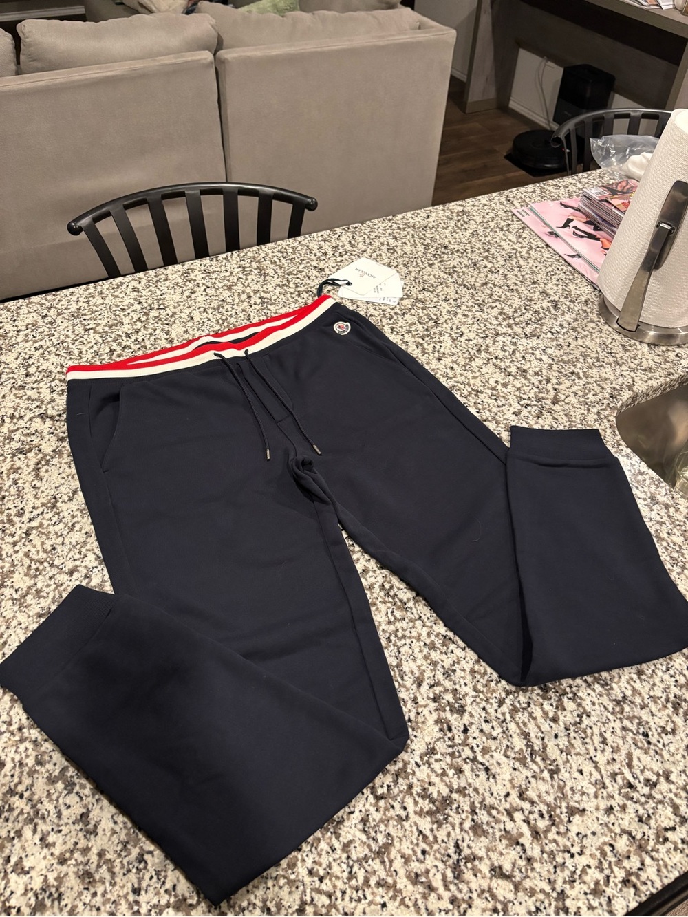 Moncler Tracksuit/Jumpsuit Set | Navy Blue/Red/White | XL and L - Picture 8 of 13
